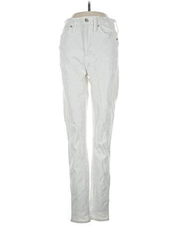 Madewell 10" High-Rise Skinny Jeans in Pure White (view 1)
