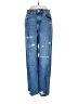 Forever 21 Hearts Blue Jeans Size 26 waist - photo 1