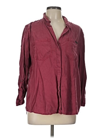 CALVIN KLEIN JEANS 3/4 Sleeve Button-Down Shirt (view 1)