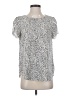 Fashion 100% Polyester Silver Short Sleeve Blouse Size S - photo 1