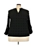 Blooming Jelly Black 3/4 Sleeve Blouse Size XXL - photo 1