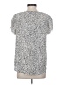 Fashion 100% Polyester Silver Short Sleeve Blouse Size S - photo 2