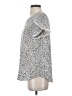 Fashion 100% Polyester Silver Short Sleeve Blouse Size S - photo 5