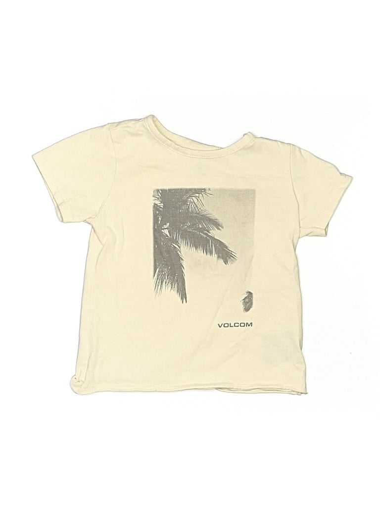 Pre-owned Volcom Kids' Short Sleeve T-shirt In Ivory