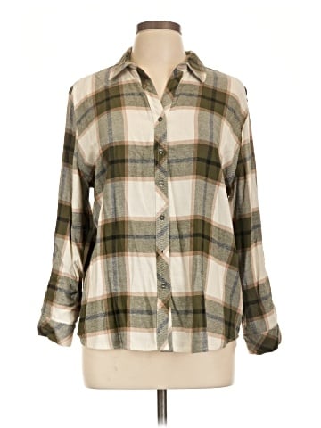 Hester & Orchard 3/4 Sleeve Button-Down Shirt (view 1)
