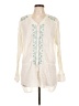3J Workshop 100% Cotton Ivory Long Sleeve Blouse Size L - photo 1
