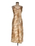 August Silk Animal Print Tan Cocktail Dress Size M - photo 1