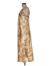 August Silk Animal Print Tan Cocktail Dress Size M - photo 5