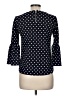 Green Envelope Polka Dots Blue 3/4 Sleeve Blouse Size M - photo 2