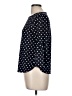 Green Envelope Polka Dots Blue 3/4 Sleeve Blouse Size M - photo 5