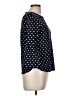 Green Envelope Polka Dots Blue 3/4 Sleeve Blouse Size M - photo 4