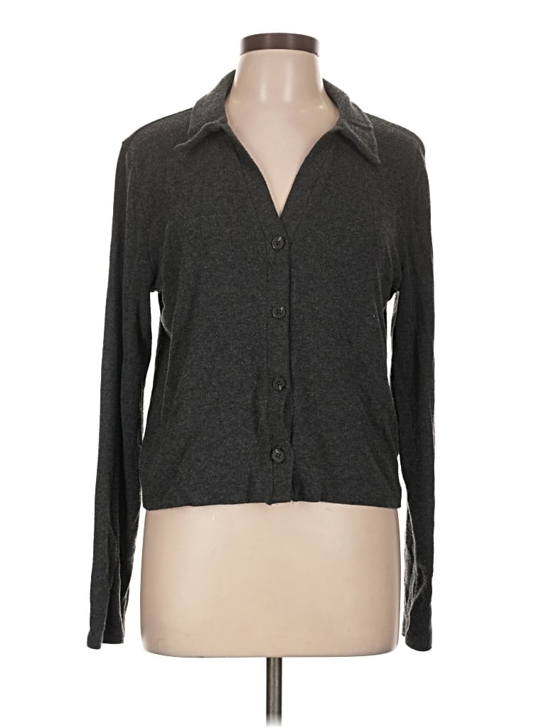Pre-owned Madewell Cardigan Sweater In Gray