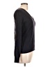 Tory Burch 100% Cashmere Solid Blue Black Cashmere Pullover Sweater Size L - photo 4