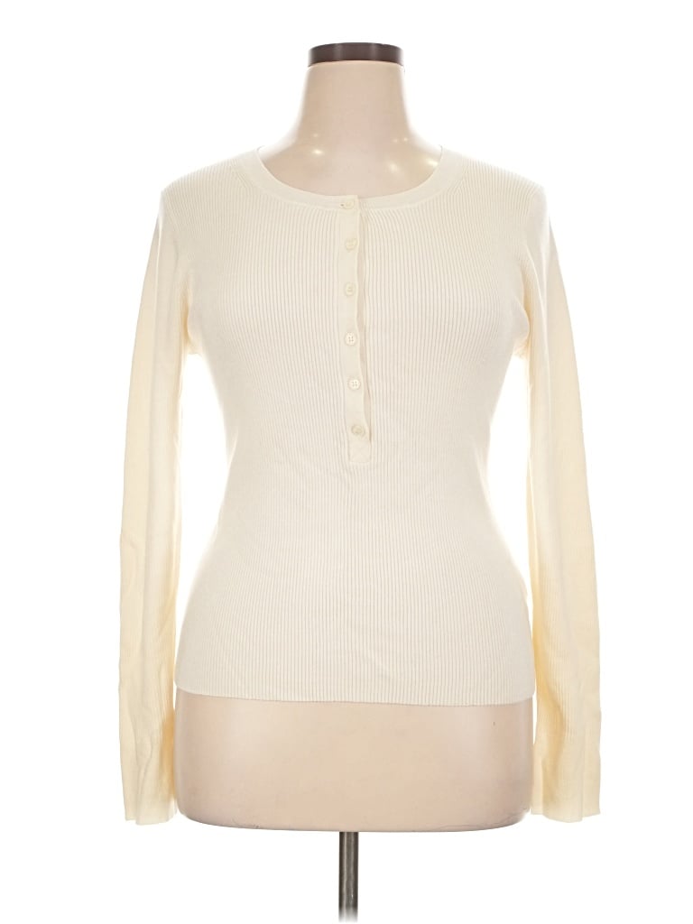 Pre-owned Jcrew Cardigan Sweater In Ivory