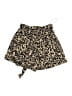 Pink Lily Animal Print Gold Tan Shorts Size S - photo 1