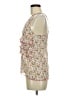 2 Hearts 100% Polyester Pink Sleeveless Blouse Size M - photo 5