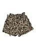 Pink Lily Animal Print Gold Tan Shorts Size S - photo 2