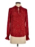 Hobbs London 100% Polyester Red Long Sleeve Blouse Size 2 - photo 1