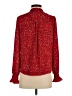 Hobbs London 100% Polyester Red Long Sleeve Blouse Size 2 - photo 2