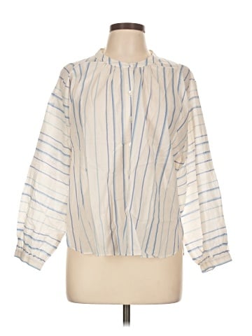 Madewell Peasant Top in Stripe (view 1)