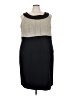 Le Bos 100% Polyester Color Block Gray Casual Dress Size 24W - photo 1