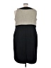 Le Bos 100% Polyester Color Block Gray Casual Dress Size 24W - photo 2
