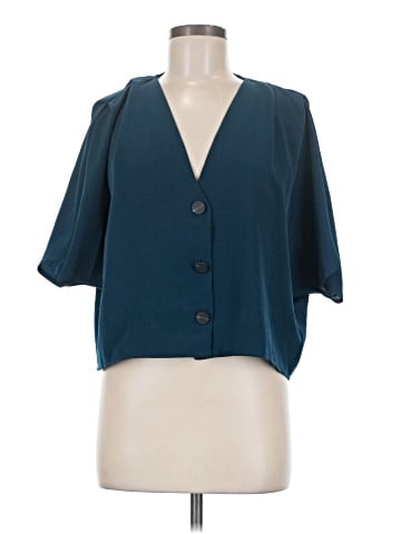 Topshop Short Sleeve Blouse (view 1)