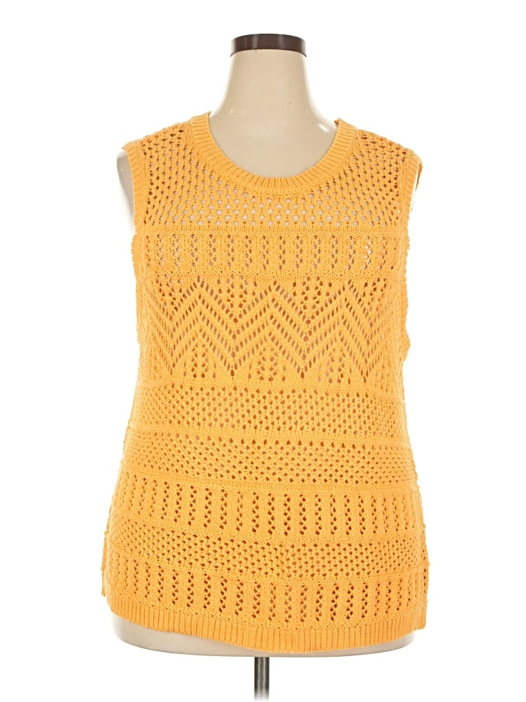 Pre-owned Talbots Sleeveless T-shirt In Yellow