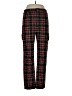 Chocolate Plaid Red Casual Pants Size L - photo 1