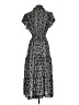 Max Studio 100% Polyester Print Black Casual Dress Size S - photo 2