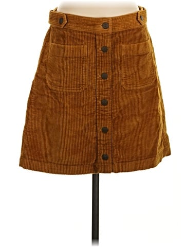 Madewell Corduroy A-Line Mini Skirt: Patch Pocket Edition (view 1)