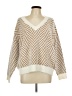 Love Token Chevron-herringbone Tan Pullover Sweater Size L - photo 1