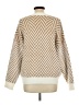 Love Token Chevron-herringbone Tan Pullover Sweater Size L - photo 2