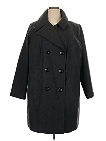 Anne Klein Wool Coat (view 1)