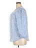 Monday Fun 100% Polyester Blue 3/4 Sleeve Blouse Size XXL - photo 5
