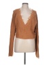 Lovers + Friends Brown Pullover Sweater Size L - photo 1