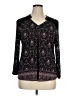 Daniel Rainn Black 3/4 Sleeve Blouse Size XL - photo 1