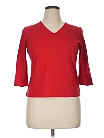 Christopher & Banks 3/4 Sleeve T-Shirt (view 1)