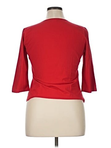 Christopher & Banks 3/4 Sleeve T-Shirt (view 2)