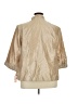 DressBarn 100% Polyester Metallic Gold Tan Jacket Size 22 - photo 2