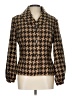 Chadwicks 100% Polyester Houndstooth Gold Blazer Size 10 - photo 1