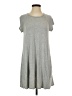 Soprano Solid Gray Casual Dress Size S - photo 1