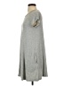 Soprano Solid Gray Casual Dress Size S - photo 5