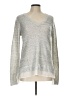 Liz Claiborne Career Metallic Silver Pullover Sweater Size L - photo 1