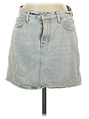 7 For All Mankind Denim Skirt (view 1)
