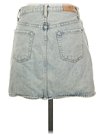 7 For All Mankind Denim Skirt (view 2)