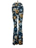 Planet Gold Print Blue Casual Pants Size XS - photo 2