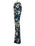 Planet Gold Print Blue Casual Pants Size XS - photo 5
