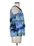 AGB 100% Polyester Blue Sleeveless Blouse Size S - photo 4
