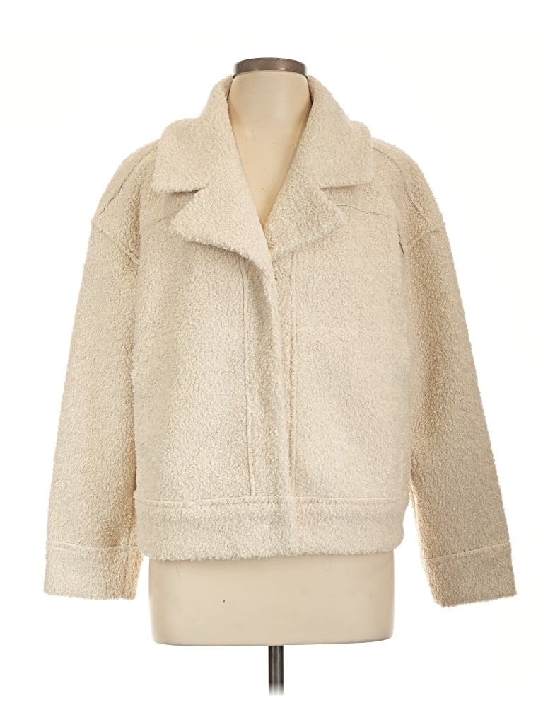 Marine Layer Faux Fur Jacket In Ivory